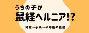 鼠径ヘルニア 3歳の息子手術までの記録 その2(入院前検査~手術)